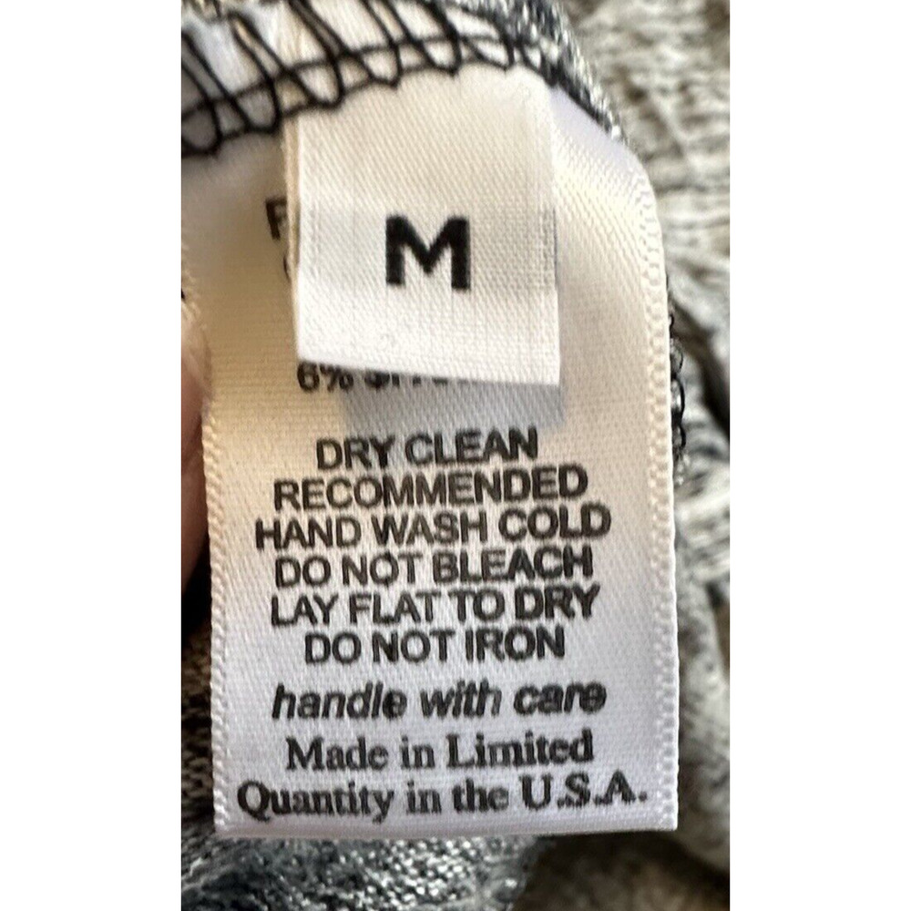Michael Lauren Women Medium Dress Harvest Long Sleeve Crew Neck Marble Gray New‎ - Picture 7 of 9